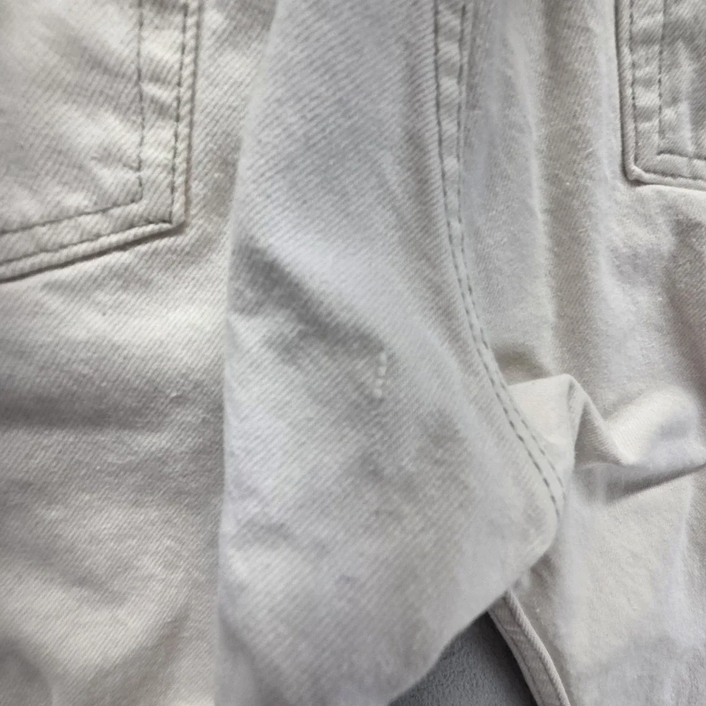 Vintage Levis 501 Jeans Mens White Straight Button Fly USA 90s Fits 28x30